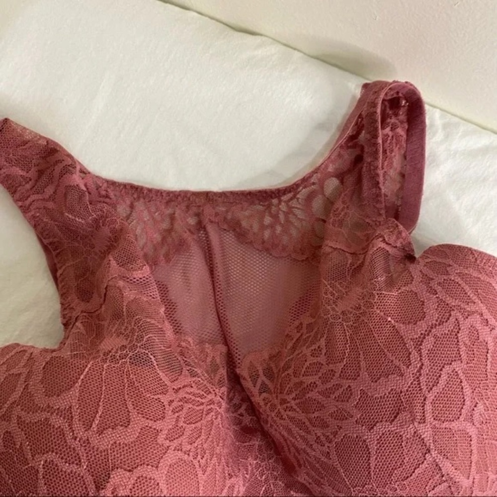 VS PINK High Neck Floral Lace Bralette L-DD - Picture 10 of 10